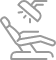 Dental treatment chair icon