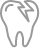 Cracked tooth icon