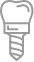 Dental implant icon