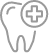 Tooth with a plus sign icon